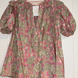 NWT Pink Floral Women's Top